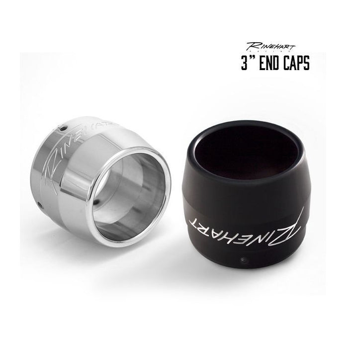 Rinehart Exhaust | Rinehart Racing 3 Inch Standard Classic Exhaust End Caps in Black Finish (900-0250)