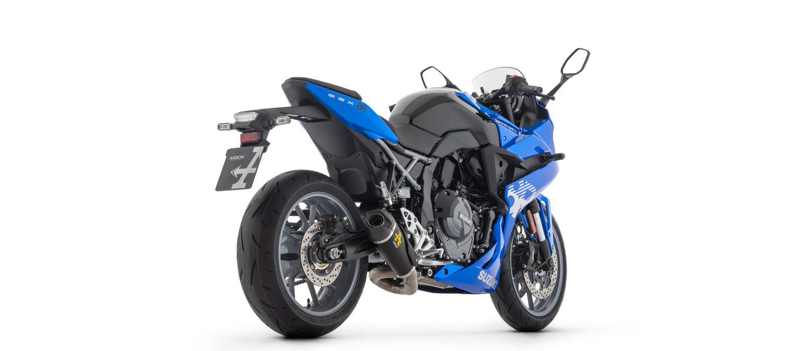 ARROW EXHAUST | Suzuki GSX-8R 2024/2025 | Works nichrom "Dark" full system with carby end cap