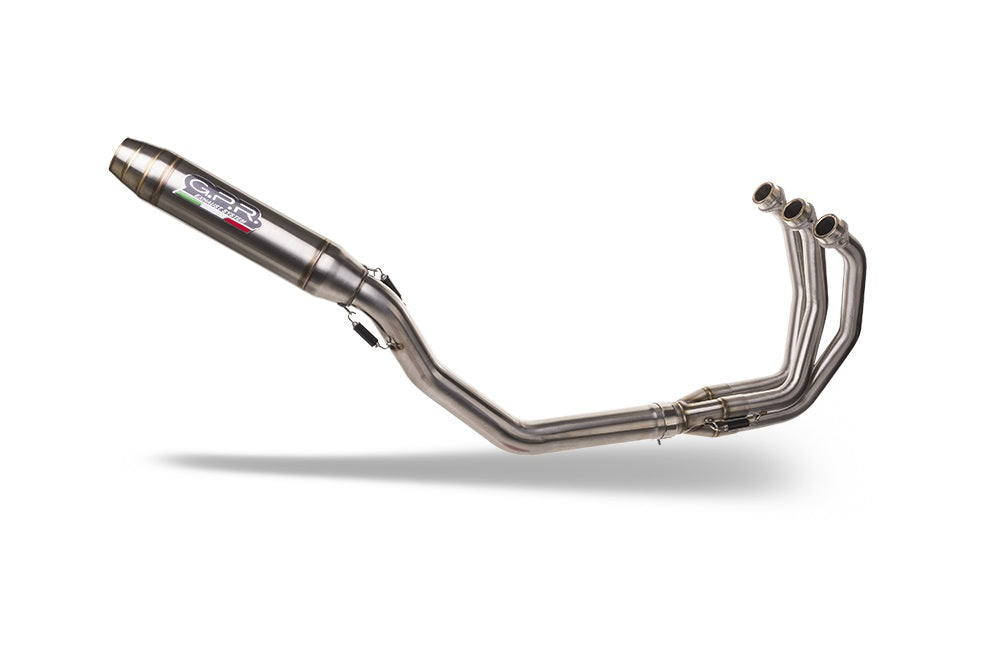 E5.T.100.RACEDB.DE | G.P.R EXHAUST | GPR exhaust compatible with Triumph Daytona 660 2023-2025, Deeptone Inox, Full system exhaust, including removable db killer