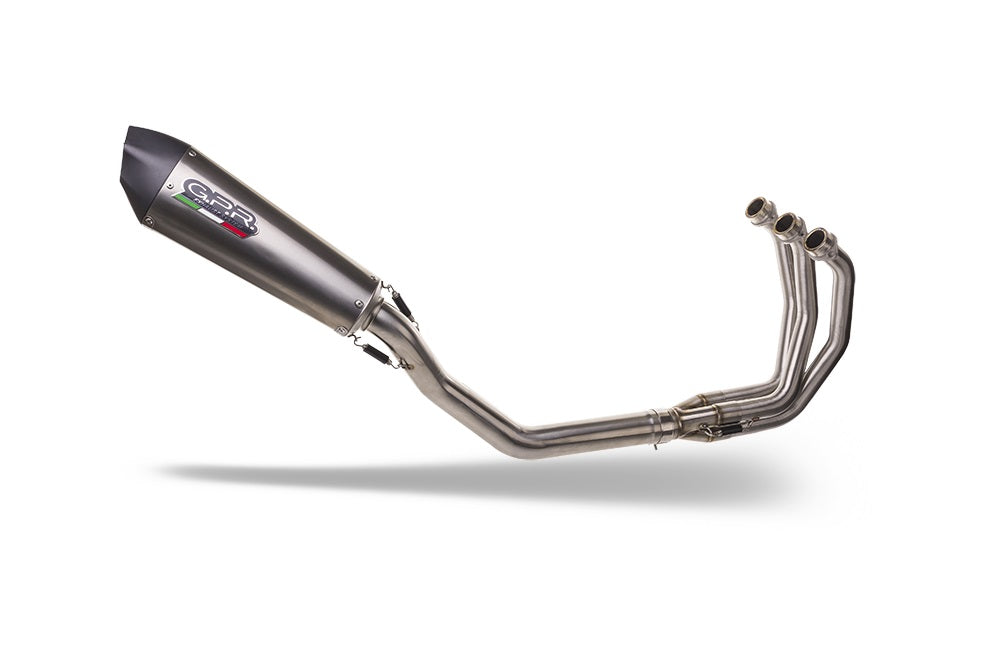 E5.T.100.RACEDB.GPAN.TO | G.P.R EXHAUST | GPR exhaust compatible with Triumph Daytona 660 2023-2025, Gpe Ann. titanium, Full system exhaust, including removable db killer