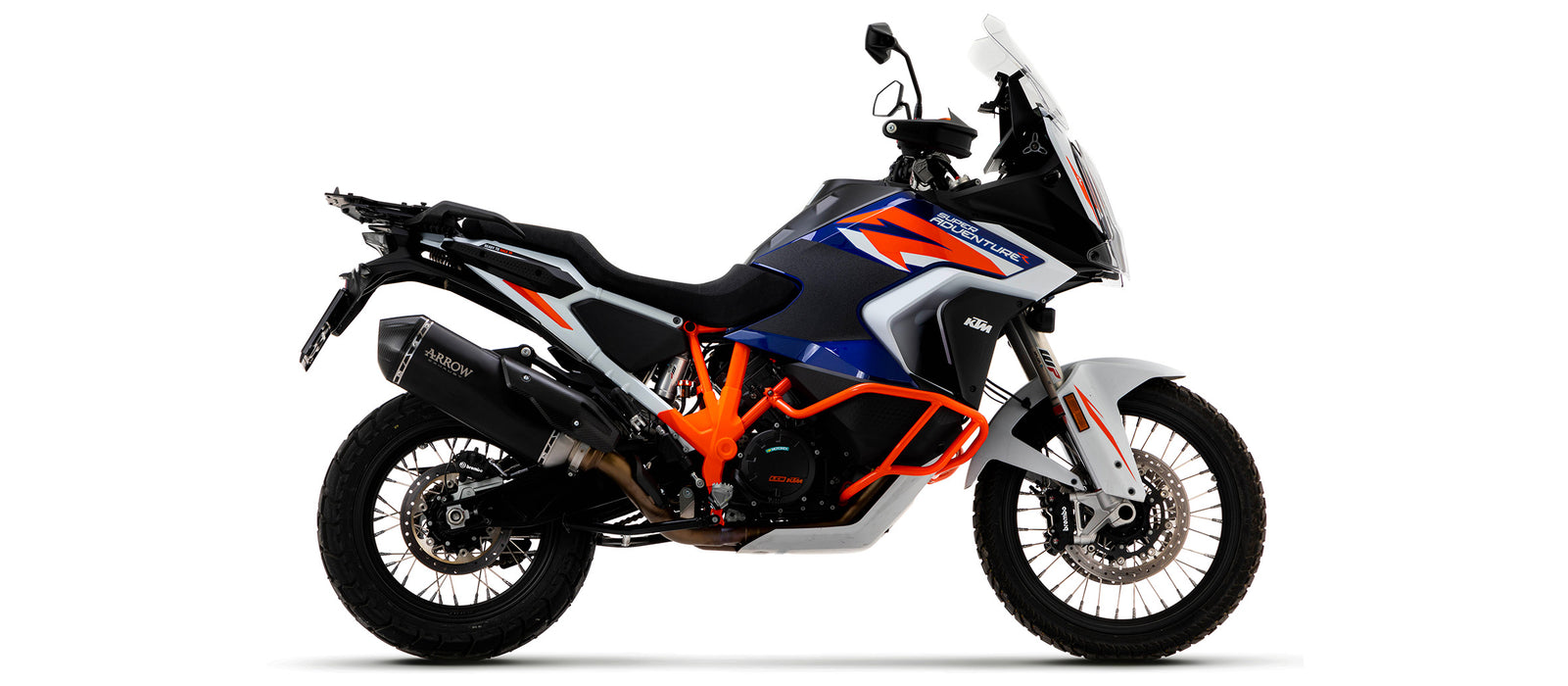 ARROW EXHAUST | KTM 1290 SuperAdventure S / R 2021/2024 | Sonora titanium "Dark" silencer with carby end cap