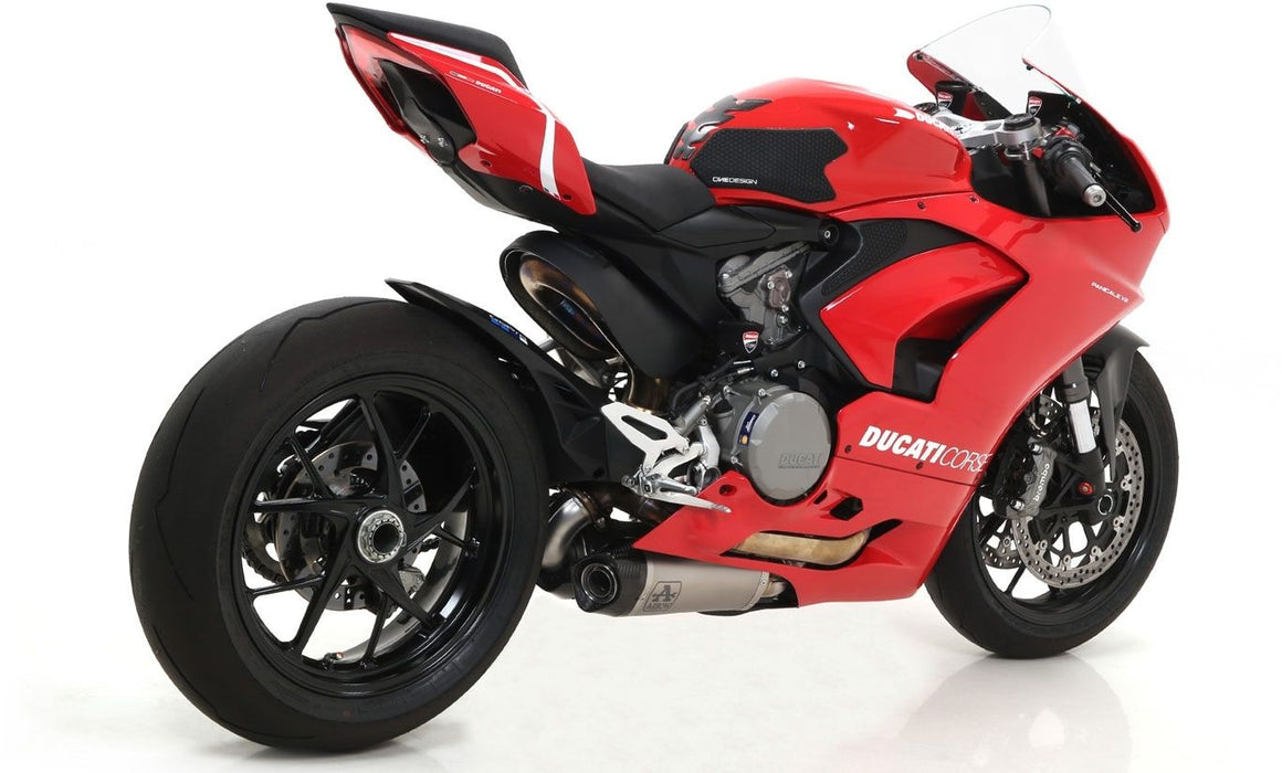 71160PK | ARROW EXHAUST | Ducati Panigale V2 2020-2024 | Titanium Works silencers (right and left) with carby end cap