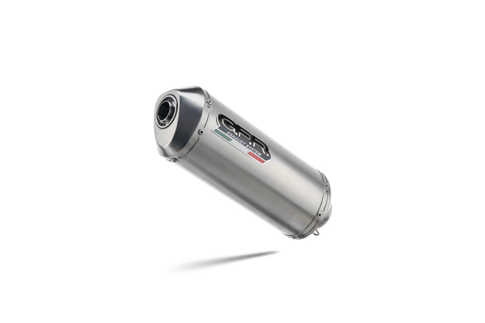 E5.T.101.SAT | G.P.R EXHAUST |GPR exhaust compatible with Triumph Speed 400 2023-2025, Satinox , Slip-on exhaust including removable db killer and link pipe