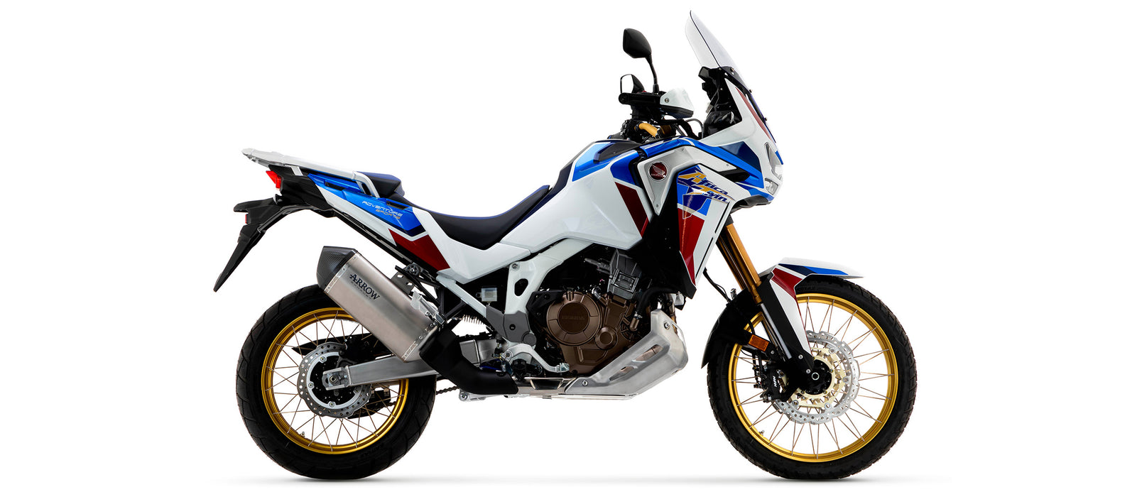 ARROW EXHAUST | HONDA CRF1100L AFRICA TWIN 2020-25 | Maxi Race-Tech aluminium silencer with carby end cap