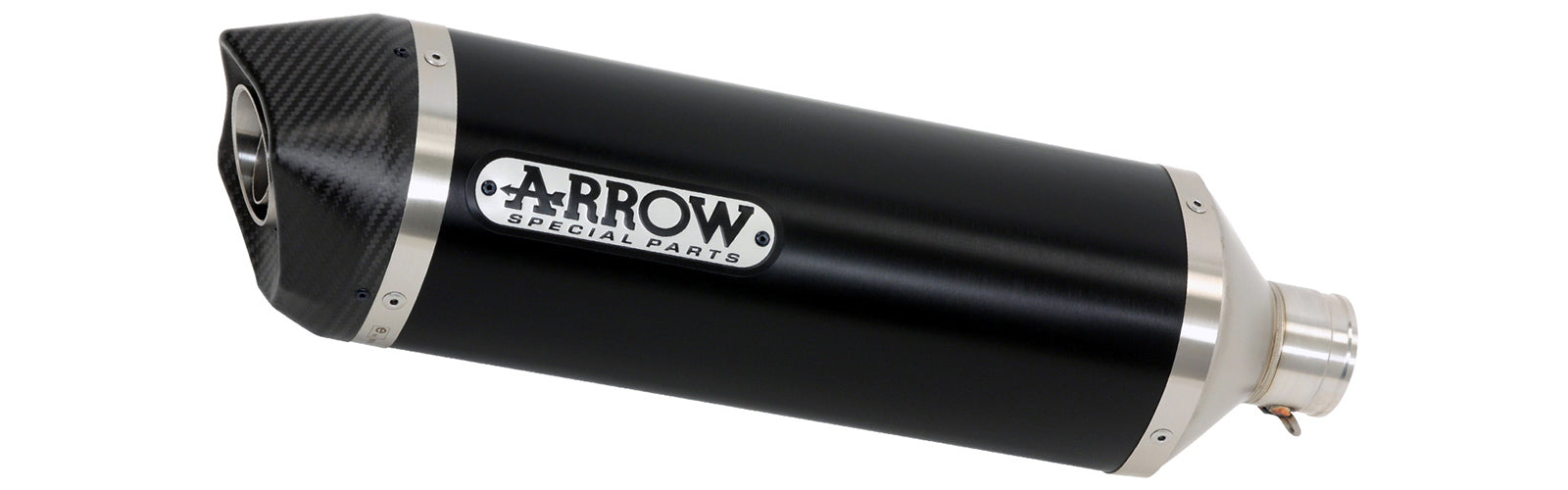 ARROW EXHAUST | for Kawasaki Ninja 1000SX 2021-2024 | Indy-Race Aluminium "dark" silencer with carby end cap