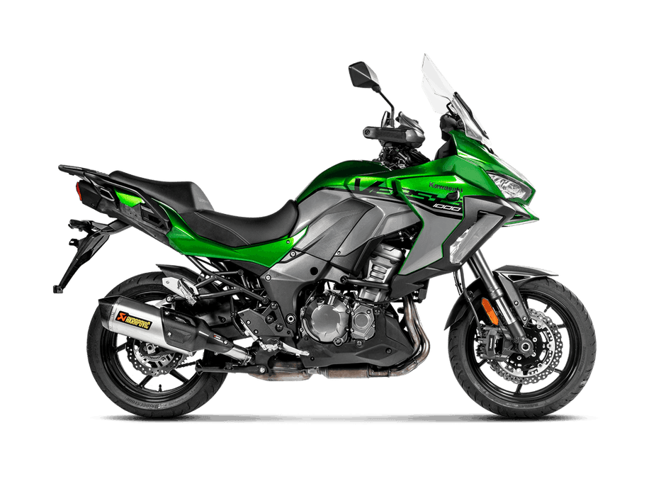 S-K10SO22-HWT | AKRAPOVIC | Kawasaki Versys 1000 2019 -2024 Slip-On Line (Titanium)