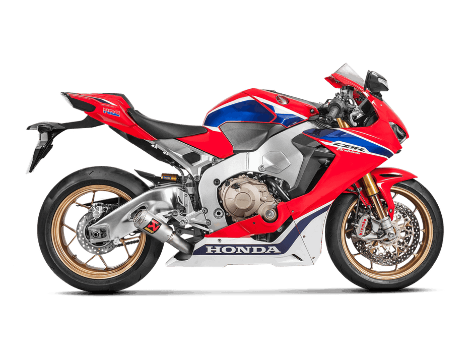 S-H10SO18-CBT | AKRPOVIC | Honda CBR 1000 RR ABS 2017-2019 Slip-On Line (Titanium) - Shorty