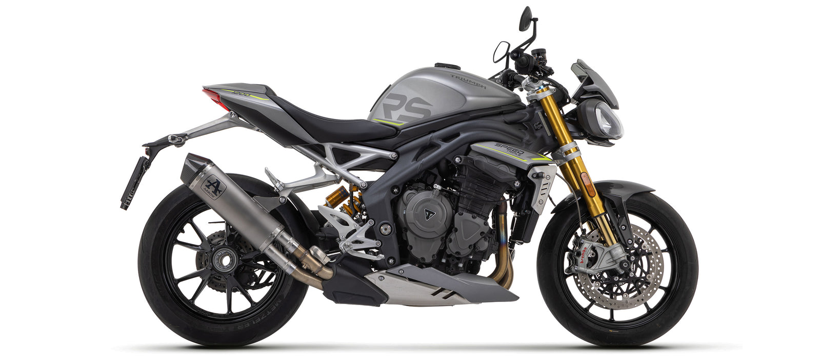 ARROW EXHAUST | TRIUMPH SPEED TRIPLE 1200 RS 2021-2024 | Carbon fiber heat shield