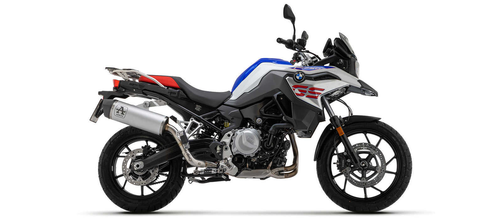 ARROW EXHAUST | FOR  BMW F 850 GS 2021-24 | Maxi Race-Tech titanium silencer with carby end cap