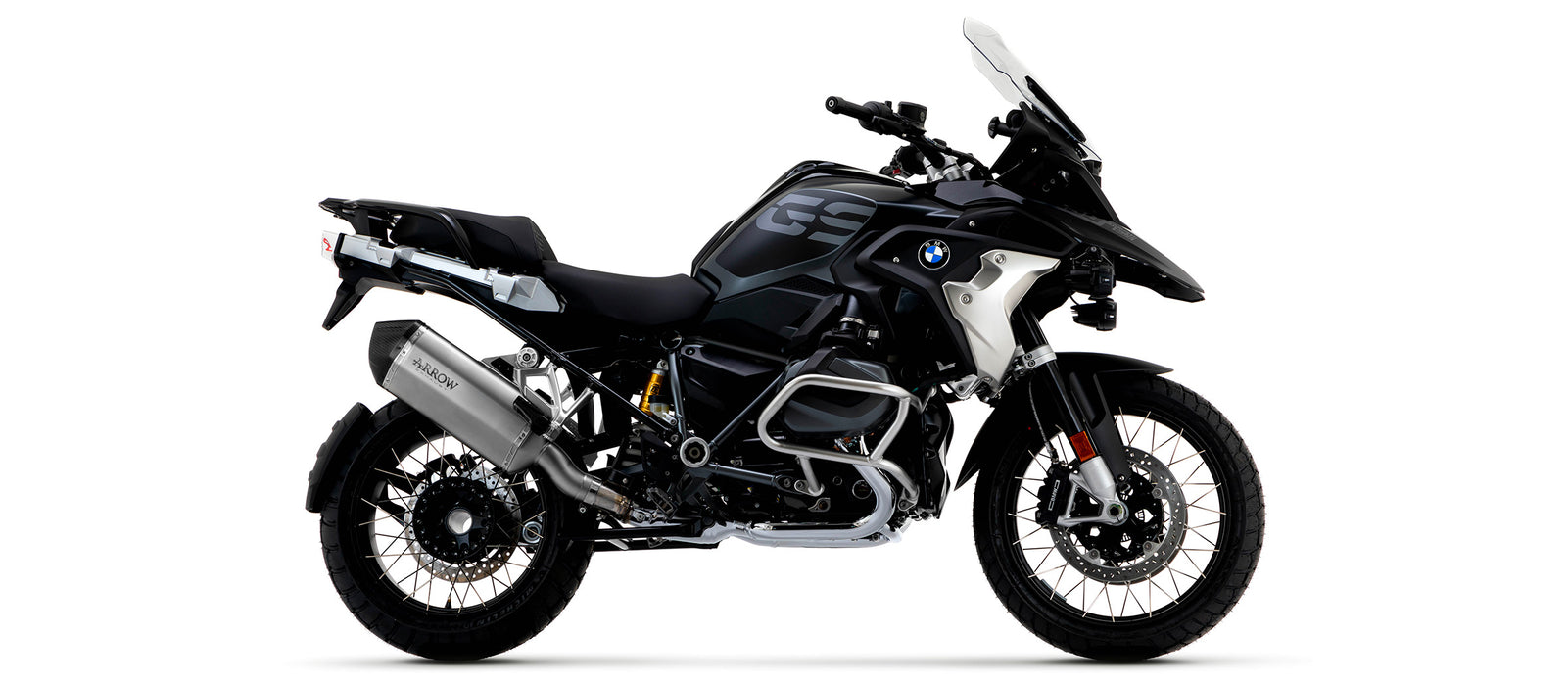 ARROW EXHAUST |  BMW R1200/1250 GS/GSA 2013-2024 | Sonora titanium silencer with carby end cap