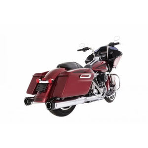 Rinehart |  MotoPro 45 Chrome 4.5" Slip-Ons  17-19 Harley FLH/T