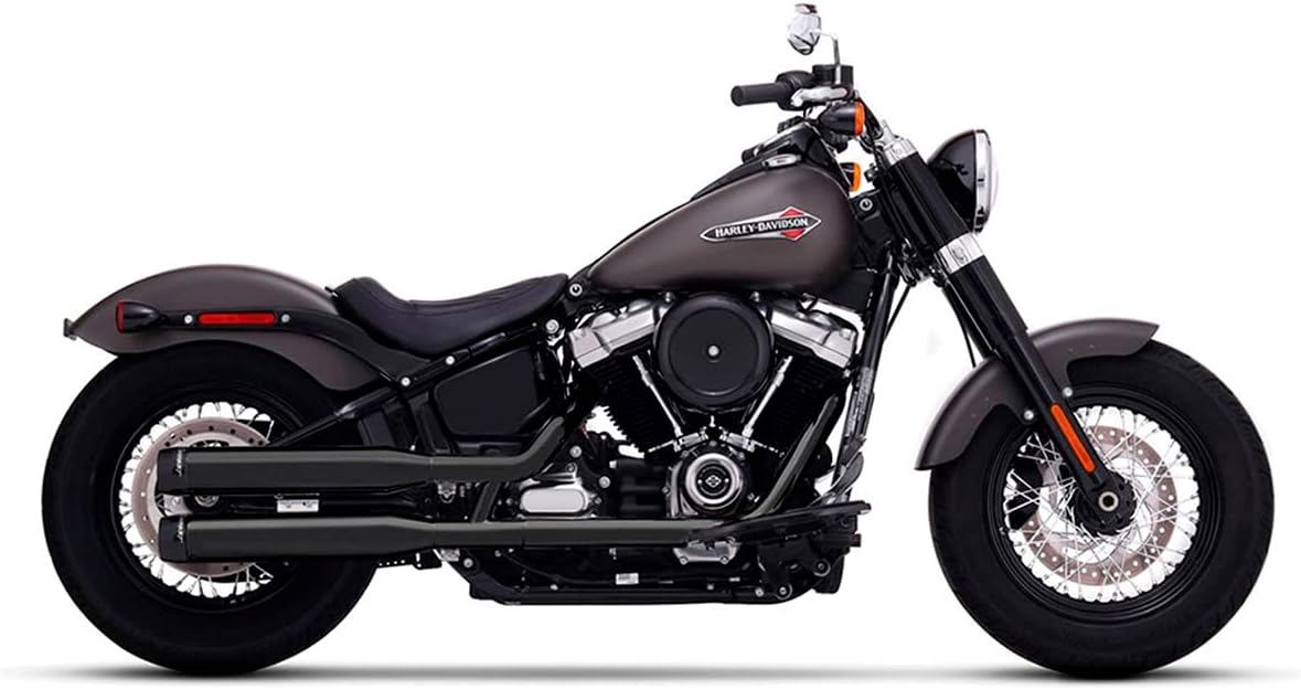 Rinehart Exhaust |  3.5" Slip-On Exhausts, BlackClassic Harley Softail 2018
