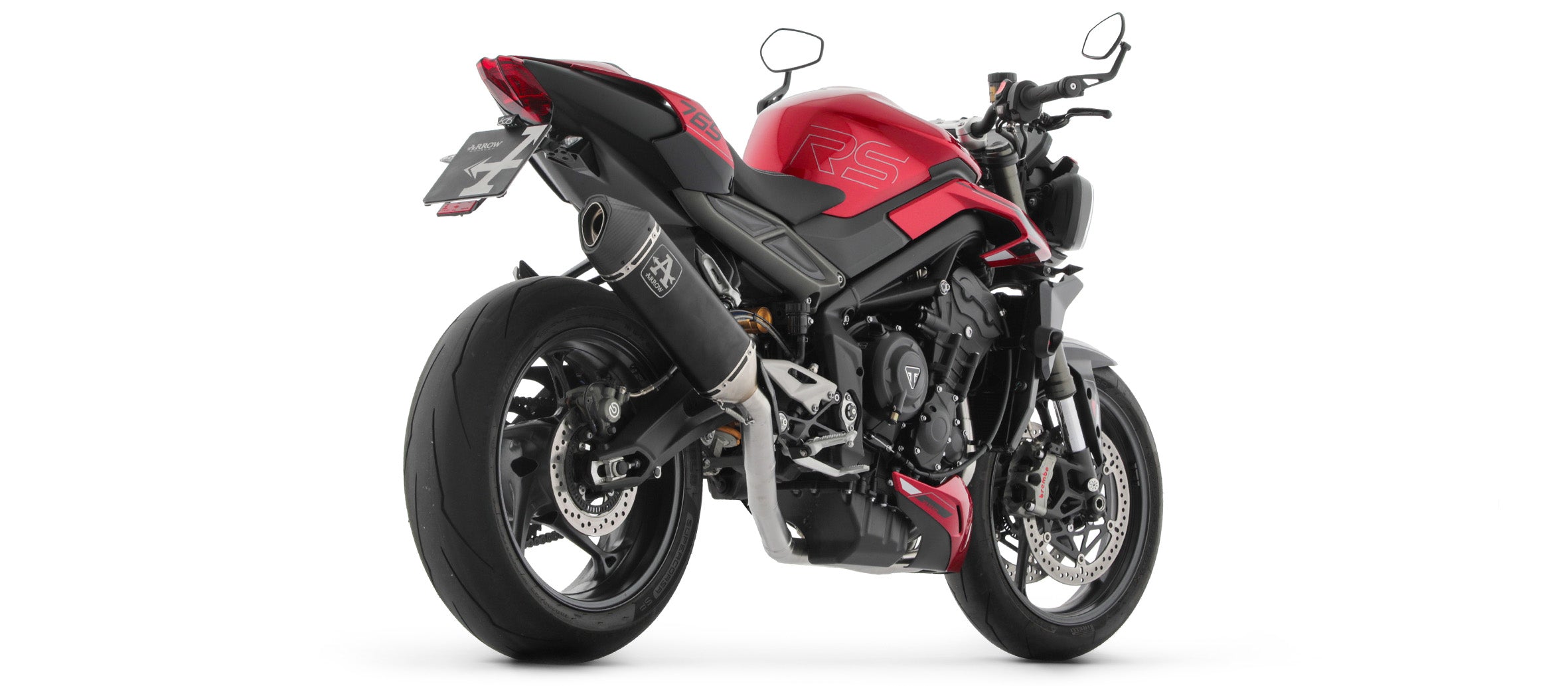 ARROW | TRIUMPH STREET TRIPLE 765 RS 2023-2024 | Full system racing with Veloce aluminium 