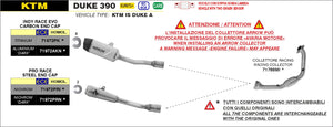 ARROW EXHAUST | KTM DUKE 390 2024 | Nichrom Pro-Race silencer