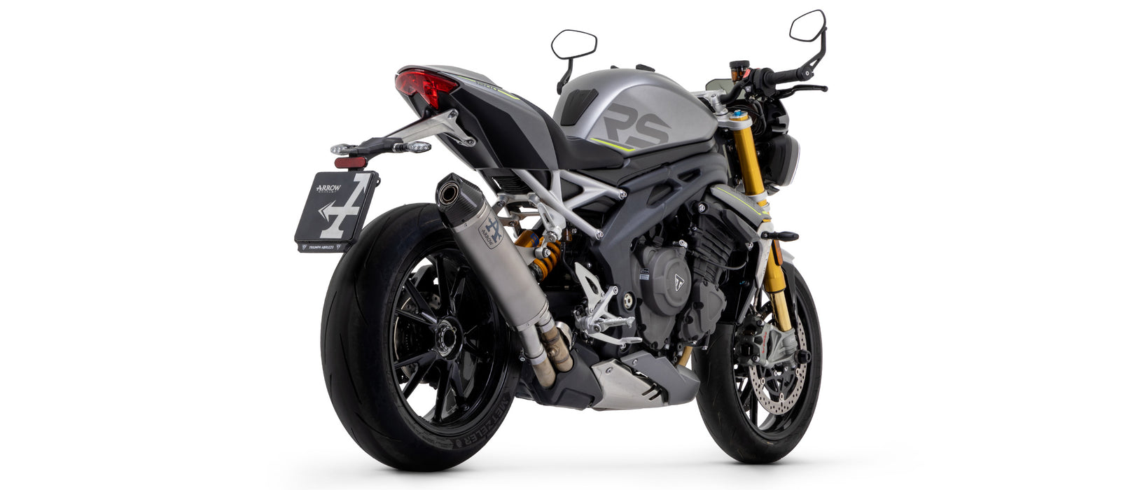 ARROW EXHAUST | TRIUMPH SPEED TRIPLE 1200 RS 2021-2024 | Carbon fiber heat shield