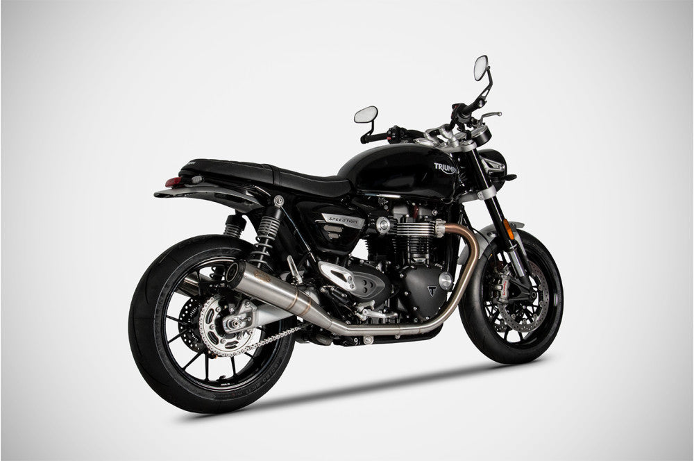 ZTP090S10SSR | ZARD EXHAUST | TRIUIMPH SPEED TWIN 1200 2021-23/THRUXTON R/ RS 1200 21-23  "CONICAL" SLIP-ON 2021-2023
