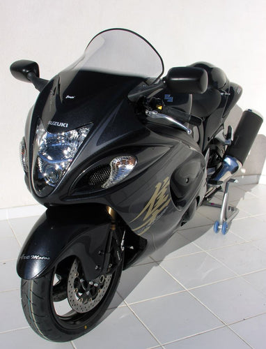 high protection windshield + 8 cm ermax for GSXR 1300 R hayabusa 2008/2017 light black -Ermax