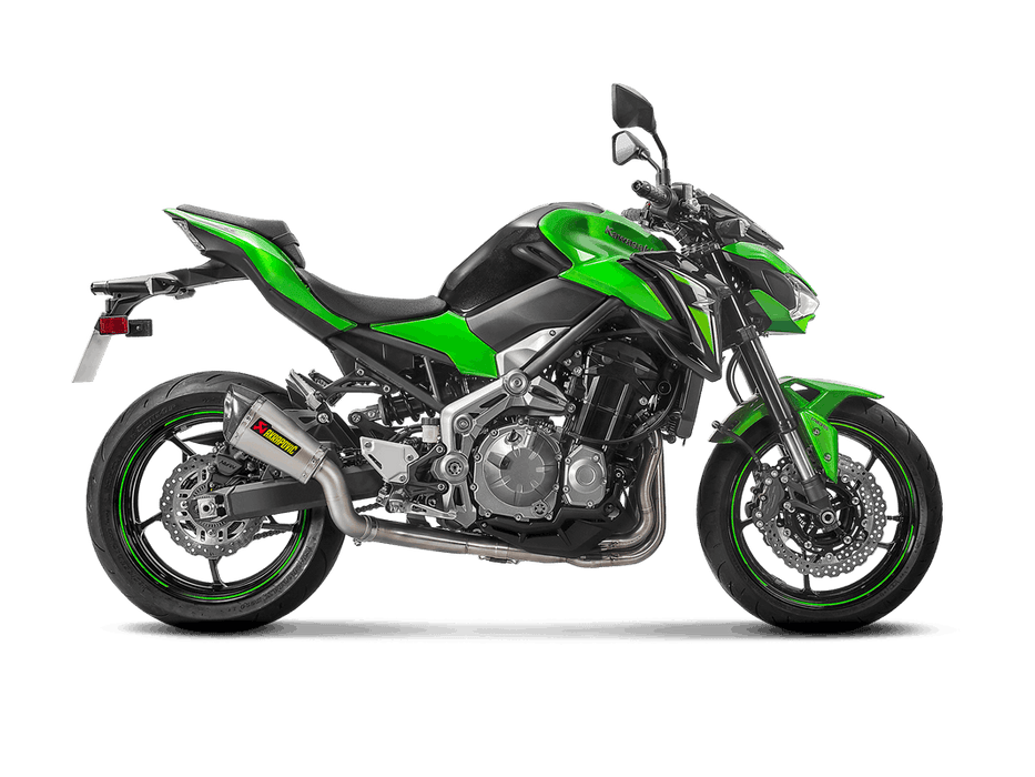 S-K9SO4-ASZT | AKRPOVIC | Kawasaki Z900 2017 -2019 Slip-On Line (Titanium) - Shorty