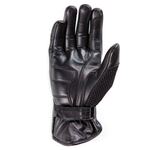 Helstons WIND MESH summer black leather glove