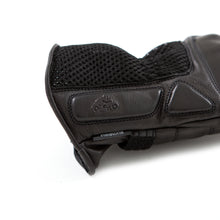 Helstons WIND MESH summer black leather glove