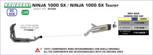 ARROW EXHAUST | for Kawasaki Ninja 1000SX 2021-Up