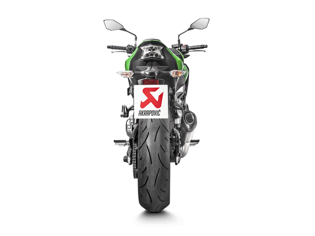 S-K9SO4-ASZT | AKRPOVIC | Kawasaki Z900 2017 -2019 Slip-On Line (Titanium) - Shorty
