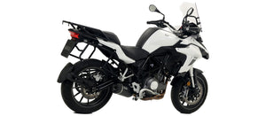 ARROW EXHAUST | for Benelli TRK 502 2017-20 | Race-Tech aluminium "Dark" silencer with carby end cap