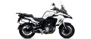ARROW EXHAUST | for Benelli TRK 502 2017-20 | Race-Tech aluminium "Dark" silencer with carby end cap