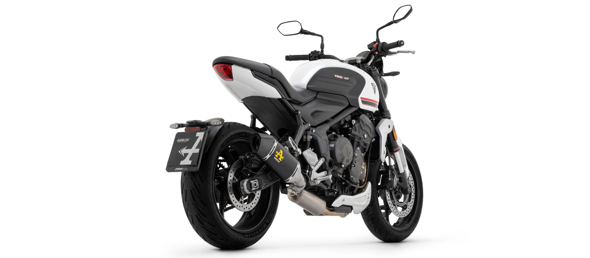 ARROW EXHAUST | TRIUMPH TRIDENT 660 2021-2024 | Full system racing wit ...