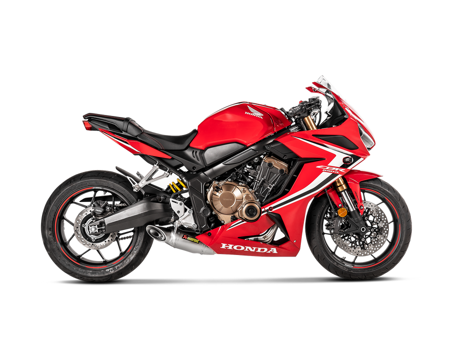 S-H6R11-AFT | AKRPOVIC | Honda CB 650 R 2019-2025 Racing Line (Titanium)