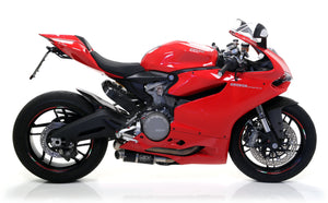 ARROW EXHAUST | Ducati 899 Panigale 2014/2015 | Titanium Works silencers (right and left) with carby end cap