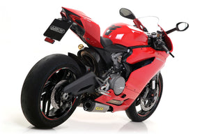 ARROW EXHAUST | Ducati 899 Panigale 2014/2015 | Titanium Works silencers (right and left) with carby end cap