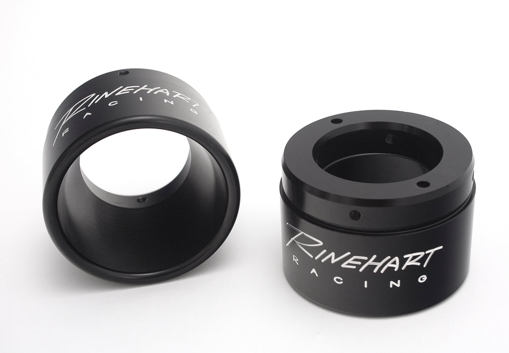 Rinehart Exhaust | All Touring Models Milwaukee Eight - 4" Slip-On Mufflers Chrome With Black End Caps