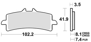 Braking 930CM55; Braking Pad Set Sinter-Metal
