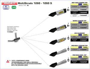 ARROW EXHAUST | Ducati Multistrada 1260 / 1260S 2018-