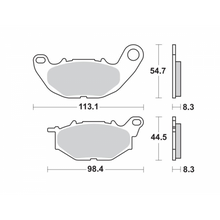 Braking 968CM55; Braking Pad Set Sinter-Metal