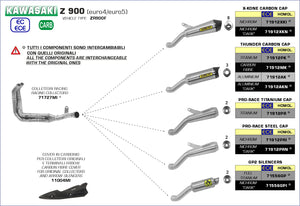 ARROW EXHAUST | for Kawasaki Z 900 2021-2023