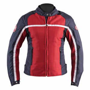 Helstons DAYTONA Women’s Red-Blue Mesh fabric motorcycle jacket
