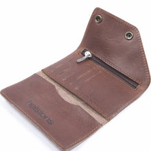 Helstons Motorcycle Accessories Hand Sewn Leather Biker Wallet - Brown