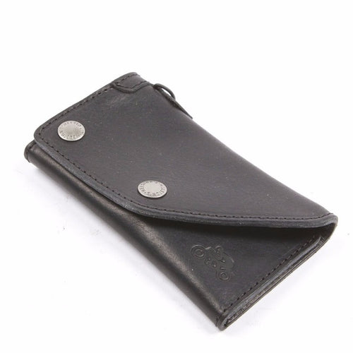 Helstons Motorcycle Accessories Hand Sewn Leather Biker Wallet - Black