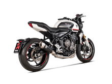 S-T6R1-CQTBL | AKRAPOVIC | Triumph Trident 660 2021-2024 Racing Line Titanium