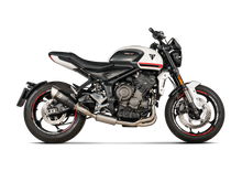 S-T6R1-CQTBL | AKRAPOVIC | Triumph Trident 660 2021-2024 Racing Line Titanium