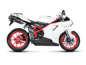 S-D10SO3-ZC | AKRAPOVIC | Ducati 1098R 2008 -2009 Slip-On Line (Carbon) 1098R