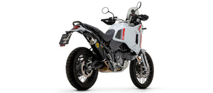 ARROW EXHAUST | DUCATI DESERT X 950 2022-2024 | Indy Race aluminium "Dark" silencer with steel end cap