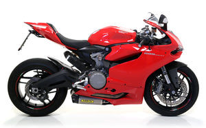 ARROW EXHAUST | Ducati 899 Panigale 2014/2015 | Titanium Works silencers (right and left) with carby end cap