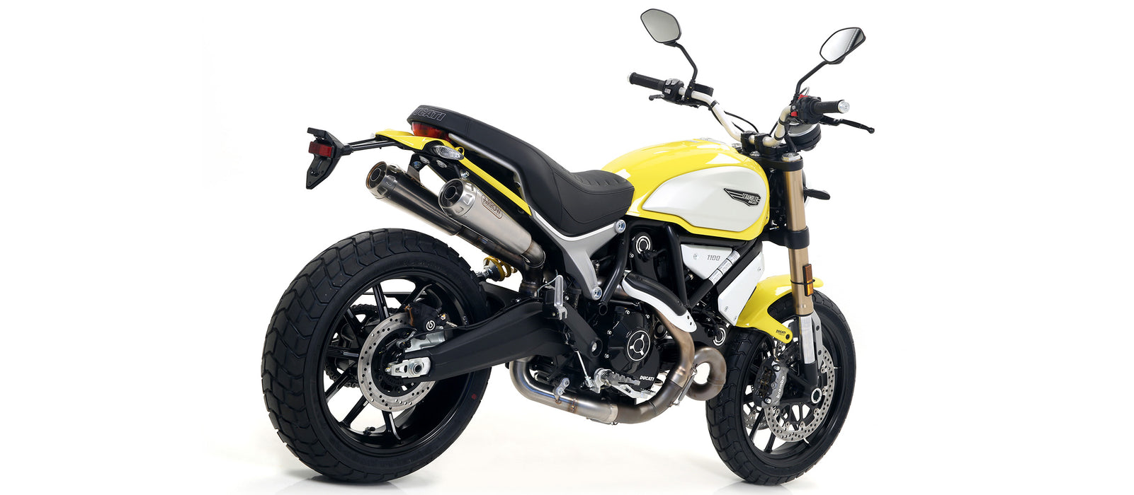 ARROW EXHAUST | Ducati Scrambler 1100 2018-2020 | Pro-Race Nichrom Dark Silencer