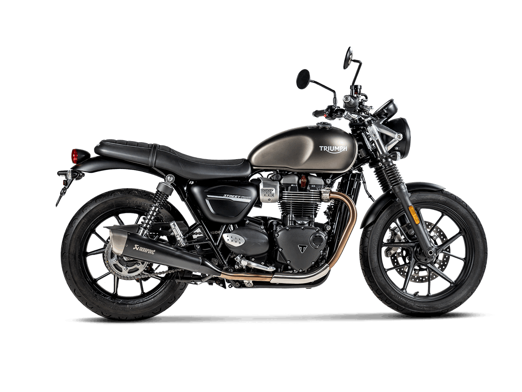 S-T9SO2-HCQTBL|  AKRAPOVIC | Triumph Street Twin 2016 -2020 Slip-On Line (Titanium)