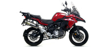 ARROW EXHAUST | for Benelli TRK 502X 2017-20 | Race-Tech aluminium "Dark" silencer with carby end cap