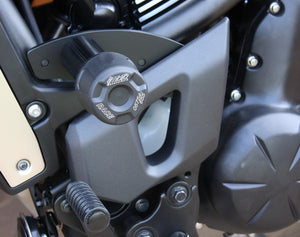 4060285-K63-SH | GSG-MOTOTECHNIK | Crash pad set | Attachments coated in black | Kawasaki Vulcan S 2015-2023