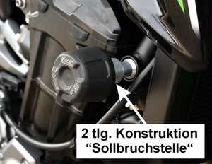GSG-MOTOTECHNIK | Duo Safety crash pad set | Kawasaki  Z900 2017-2021 | 40602-K68-SH